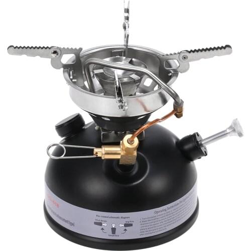 Outdoor Camping Fishing Multi-fuel Oil Stove Portable Mini Gasoline Stove Liquid Fuel Alcohol Oil Furnace Picnic Burners Stove