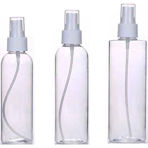 1PC Refillable Bottles Travel Transparent Plastic Perfume Atomizer Empty Small Spray Bottle 30/50/100ml Toxic Free Safe Dropship