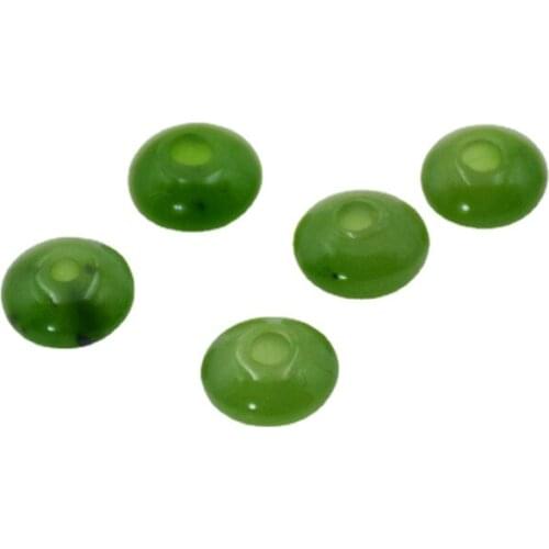 LUX Tiny Donut Ring beads Chinese Natural Nephrite Jades Gem stones Carved Charm Pendant Beads