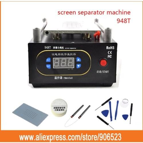 UYUE 948T Max 7 inches Mobile phone Built-in Pump Vacuum Glass LCD Screen Separator Machine + Cutting Wire + Wire Handle