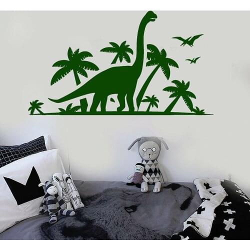 Vinyl Wall Decal Dinosaur Park Children Room Kids Bedroom Nursery Playroom Home Decor Window Glass Stickers Mural Art S1132