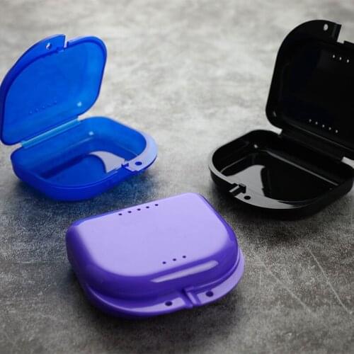 Tooth Retainer Box Brace Container Mouthguard Guard Denture Storage Case Cleaner Strong high-quality cases