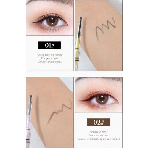4 Colors Waterproof Eyeliner Pen Smooth Lines Non-fading Non-Smudge Quick-drying Natural Long-lasting Eye Makeup Cosmetics