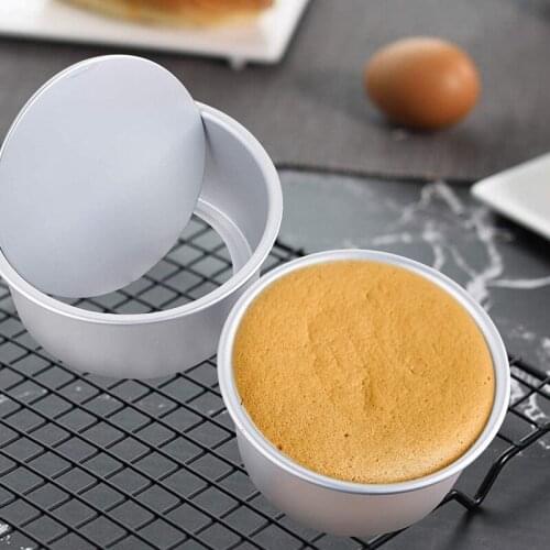 4 Inch Cake Pan 4 Pcs Mini Cake Pan Round Tier Baking Cake Pans For Baking Steaming Serving Healthy Sturdy