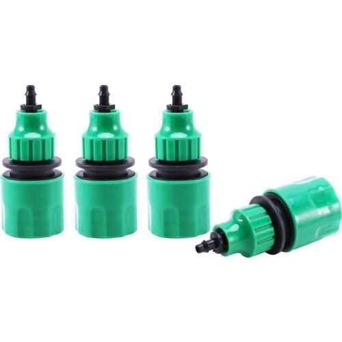 Garden Hose Pipe One Way Adapter Tap Connector Fitting For Irrigation 4-pack