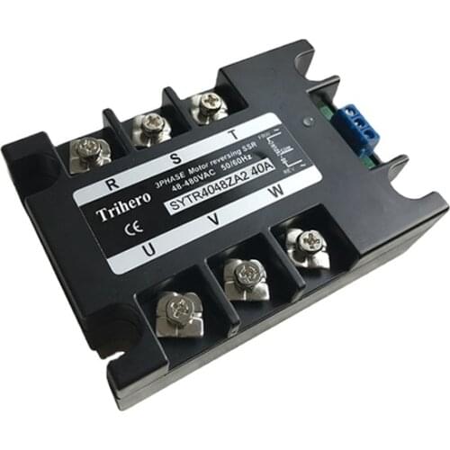 40A Three phase motor control module SSR solid state relay 3 reverser, ac 90-280V