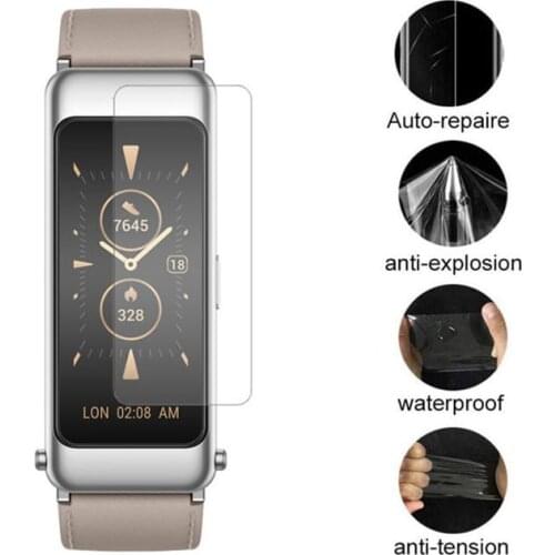 5pcs Soft TPU Clear Smartband Protective Film For Huawei TalkBand Talk Band B6 Smart Bracelet Wristband Screen Protector Cover