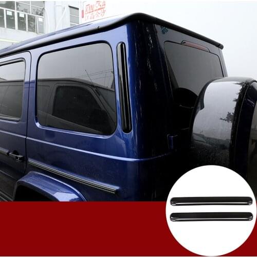 ABS Glossy Black For Mercedes Benz G Class W463 G350 G500 2019-2020 Rear Side Air Vent Decoration Trim Exterior Car Accessories