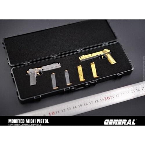 In Stock GENERAL GA-009 1/6th Modified M1911 Pistol Model For Usual Doll Soldier Accessories