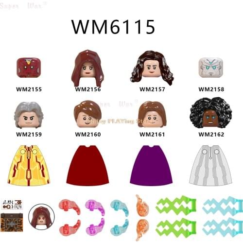 Single Head accessories Building Blocks 043 WM6115 WM2156 WM2157 WM2158 WM2159