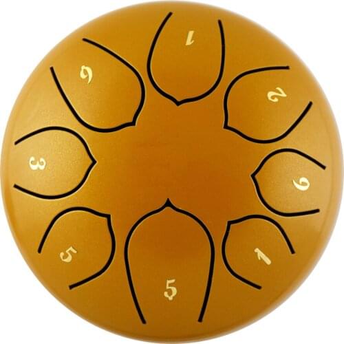 Steel Tongue Drum Set 8 notes Hand Pan Drum Ethereal Rhythm Drum with Sticks Carrying Bag Percussion Instruments TD01