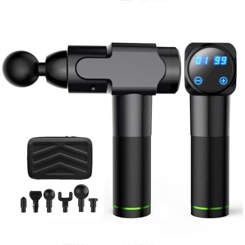 Electric Muscle Massage Gun 20 Speeds 6 Massager Heads Hand-held Deep Tissue Muscle Relaxation Relieve Pain Muscle Massager