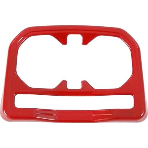 Red Style Rear Seat Drink Cup Holder Trim Cover Bezel Surround Frame Styling for Jeep Wrangler 2018 2019