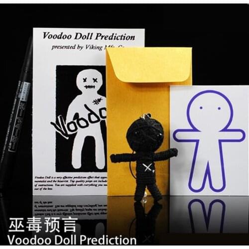 Voodoo Doll Prediction Gimmick Fantasy Supernatural Prophecy,Street Magic,Close Up Magic,Mentalism,Magic Tricks
