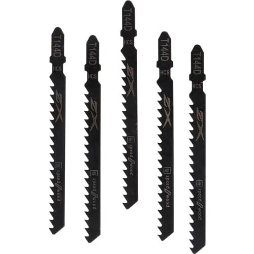 5pcs/set T244D T-Shank Jig Saw Blades Thick Teeth Woodworking Reciprocating Saw Blade
