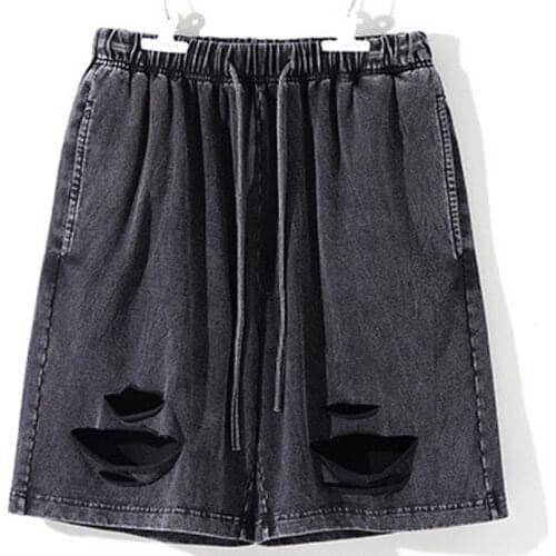 2020 New Arrival Hot Sale Top Fashion Popular Logo Summer Male Knitted Pants Cotton Elastic Waist Loose Hollow Out Shorts Men