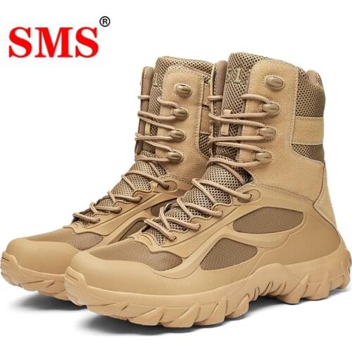 Men Military Boots Outdoor Sneakers Male Hiking Shoes Men Special Force Desert Tactical Combat Ankle Boots Men Work Army Boots