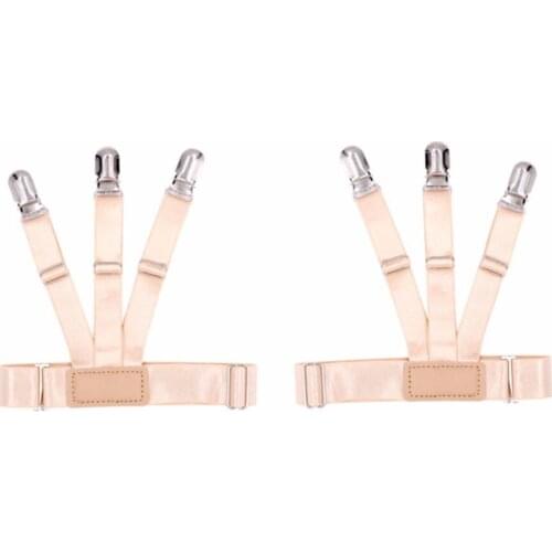 Men Shirt Holder Elastic Shirt Stays Adjustable Slip Braces Sexy Shirt Holder Crease Resistance Belt Stirrup Suspenders