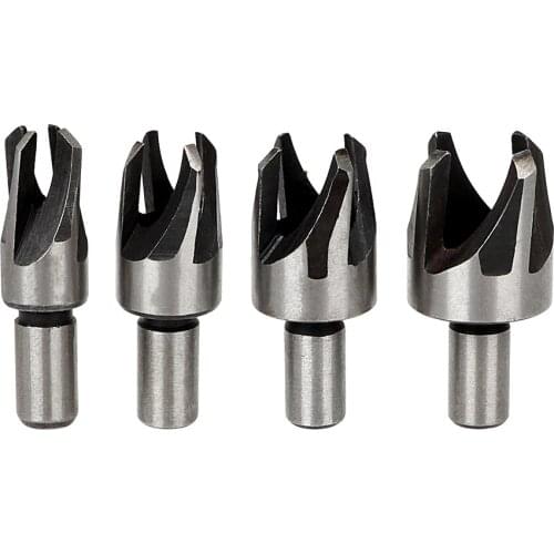 Woodwork Claw Cork Drill Wood Plug 22mm 19mm 16mm 13mm 4Pcs/set Cutting Tool Dowel Tool Set