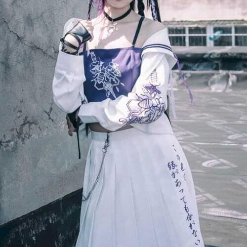 New suit original JK uniform suit dark sexy bad jk long skirt genuine sailor suit middle suit autumn bow style trendy fashion su