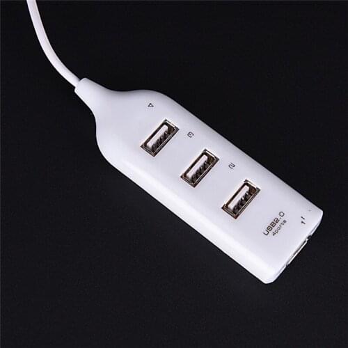 Hot USB 2.0 High Speed 4 Port Splitter Hub Adapter For PC Computer Laptop