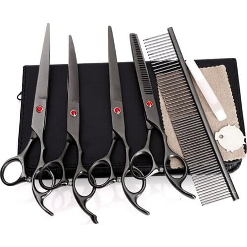 7 Inch Professional Pet Scissors Stainless Steel for Cutting Curved Pet Grooming Bend Up and Down Sharp Scissors for Dog and Cat