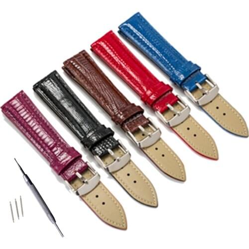 14 1618 20 mm Watch Band Cow Leather Straps Width Buckle Watch Strap Watchbands Lizard Skin Texture And Tool