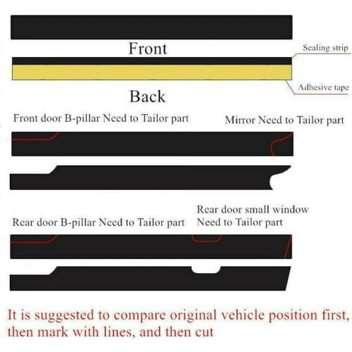 5M Rubber Car Seals Edge Sealing Strips Auto Roof Windshield Car Rubber Sealant Protector Seal Strip Window Seals For Auto