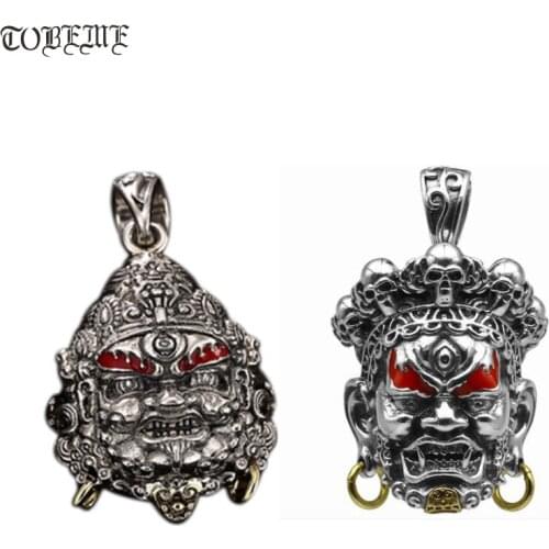 925 Silver Tibetan Yellow Jambhala Buddha Pendant Sterling Silver Zambhala Wealth Buddha Pendant Mahakala Buddha Pendant Amulet