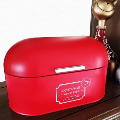 Nordic bread box galvanized iron flip storage box storage box desktop baking