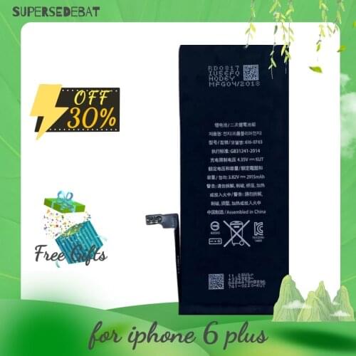 2915mah Bateria for iphone 6 plus Batteria Replacement Black Batterie for iphone 6 plus Battery Batteries Rechargeable Batteries