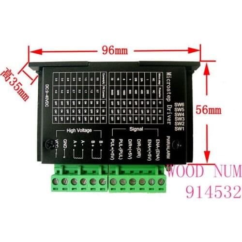 TB6600 42/57/86 stepper motor drives 32 subdivision upgrade 4 a 42 VDC