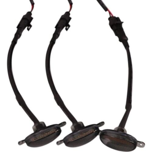 Universal Car Bumper Front Grille Light Amber LED Grille Light for Toyota Kia Honda Mercedes Ford Chevrolet