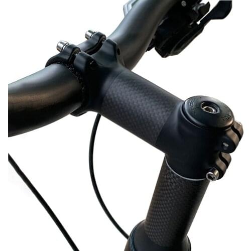 Bicycle Stem Bike Carbon Fiber Stem Bicycle Riser Stem Mountain Road Bike 31.8mm Angle 6/17 60mm-120mm 3K Gloss Black Bike Parts