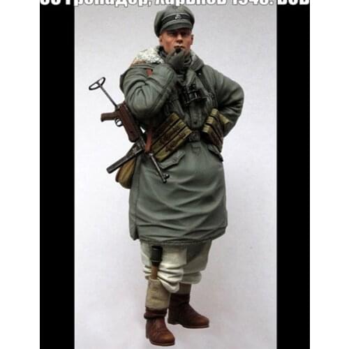 1 / 16 Resin Figure soldier man model World War II Grenadier Kharkov hands on white model military