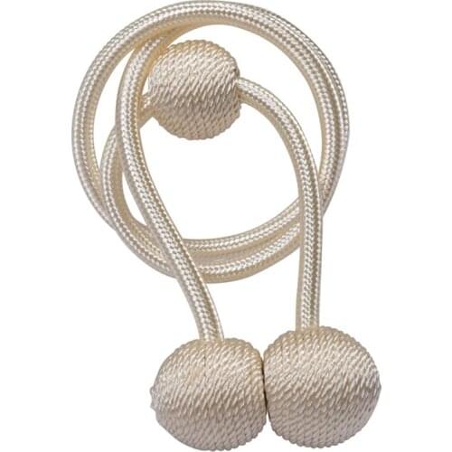 3 Balls/Chinese Knots Magnetic Curtain Tieback Braided Spherical Chain Buckle Drapery Holdback Clip Holders Curtain