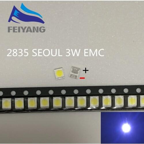 3500PCS Seoul LG JUFEI semiconductor new high brightness 3528 2835 1210 TV backlit lamp 3 volts 2 watts 700MA EMC