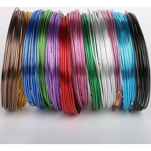 Aluminum Wire 3M Anadized Soft Metal Floristry Wire Cord DIY Jewelry Craft Making Versatile Painted Ni & Pb free-10gauge (2.5mm)