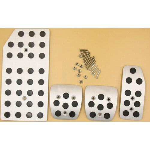 Car Accessory Aluminium Foot Rest Clutch Gas Brake MT Pedals Cover For HONDA CITY Manual,Car Styling Accelerator Pedals Pad