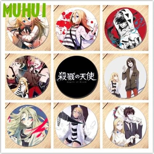 Free Shipping Anime Angels of Death Brooch Pin Badges For Clothes Backpack Decoration Childrens gift B019