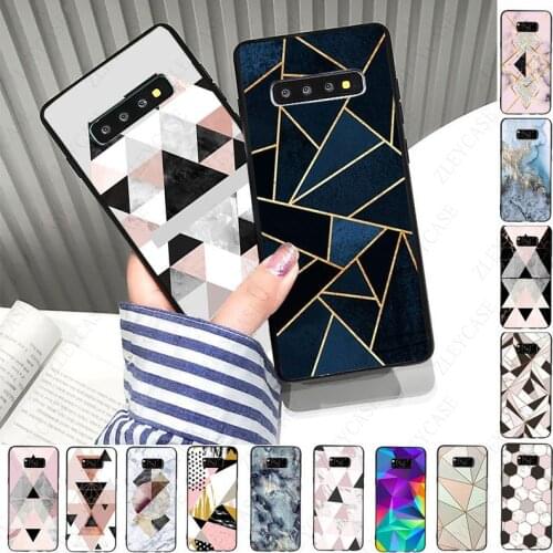 Triangle Geometric marble Graphic Phone Case For samsung s10 s20fe s9 s30 s20ultra s21plus note8 9 note10plus note20 ultra Cover