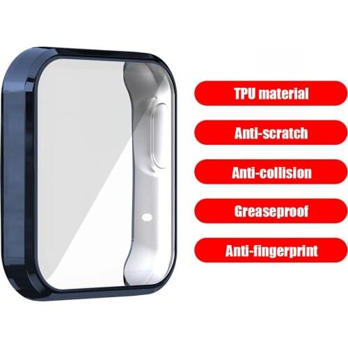Smart Watch Case Cover Replacement TPU Case Cover Screen Protector Moving Health Shatter-Resistant Case Watch Accessories