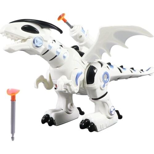 Electric Flashing Sounding Dinosaur Kids Toy Funny Music Walking Mechanical Dinosaur Boys Toy Pretend Play Childrens Toy