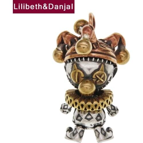 Voodoo Doll Pure 925 Sterling silver Vintage Fashion Women Men Dainty Necklace Pendant Minimalist Fine Jewelry 2021 Making P11