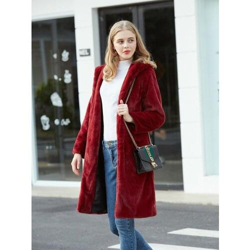 Female Coat Winter Women Jacket Faux Fur Coat Overcoat Female Womens Teddy Coat Fashion Solid Womens Winter Jacket Plus Velvet