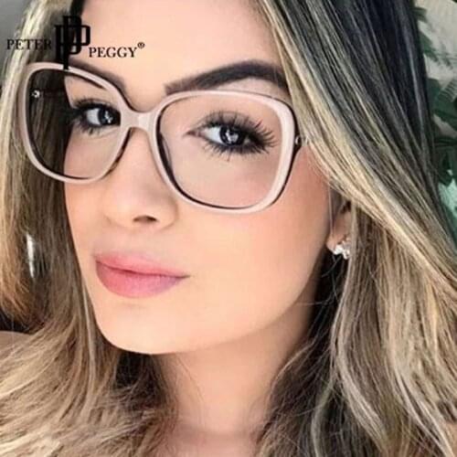 Square Glasses Frames Women Fashion Retro Optics Transparent Lens Glasses Men Prescription Myopia Eyeglasses Frames