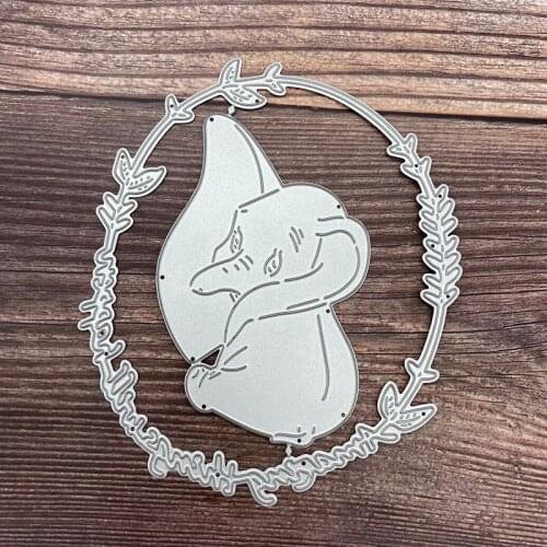 Metal Cutting Dies Garland Elephant Embossing Scrapbooking Stencil Craft Die Cut For DIY Card Handmade