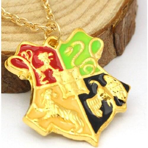 Cartoon Hogwarts badge Pendant Necklace Fashion Gifts