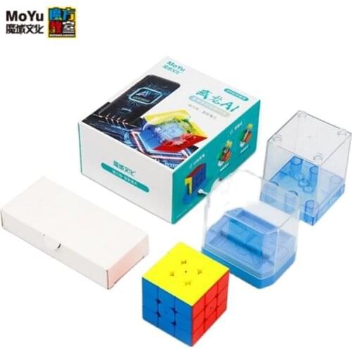 Newest MoYu Weilong AI Smart Cube 3x3x3 Magnetic Magic Puzzle Professional Magnets Cubo Magico Bluetooth Connect Intelligence 56