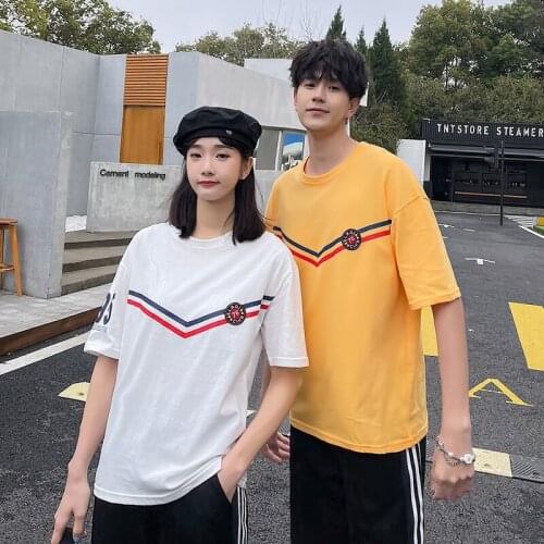 2021 new Korean style T-shirt class suit for students couples clothes couples clothing